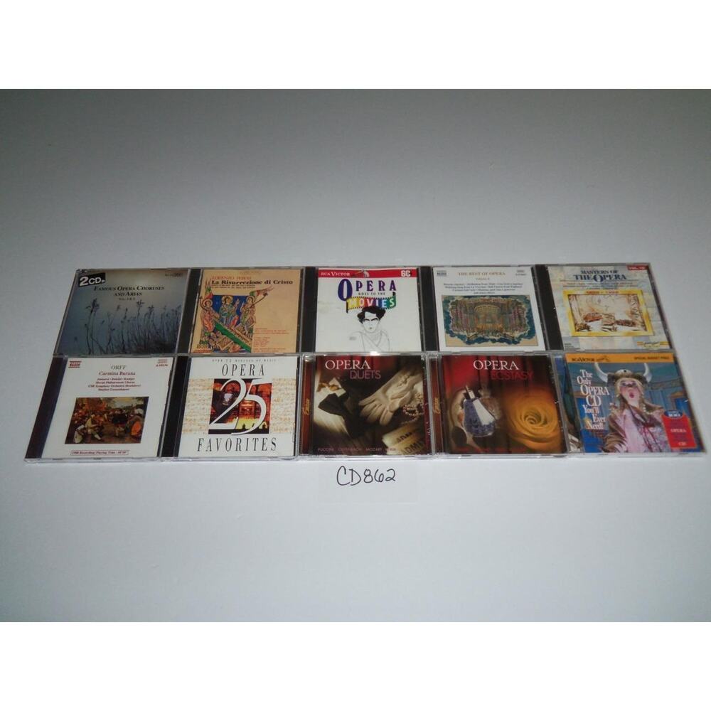 Opera Classical 10 CD Lot Arias Amor War Orff Caro Instrument -0618CD862